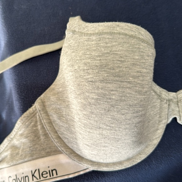 Calvin Klein T-shirt bra size 36C gray cotton - Picture 2 of 5